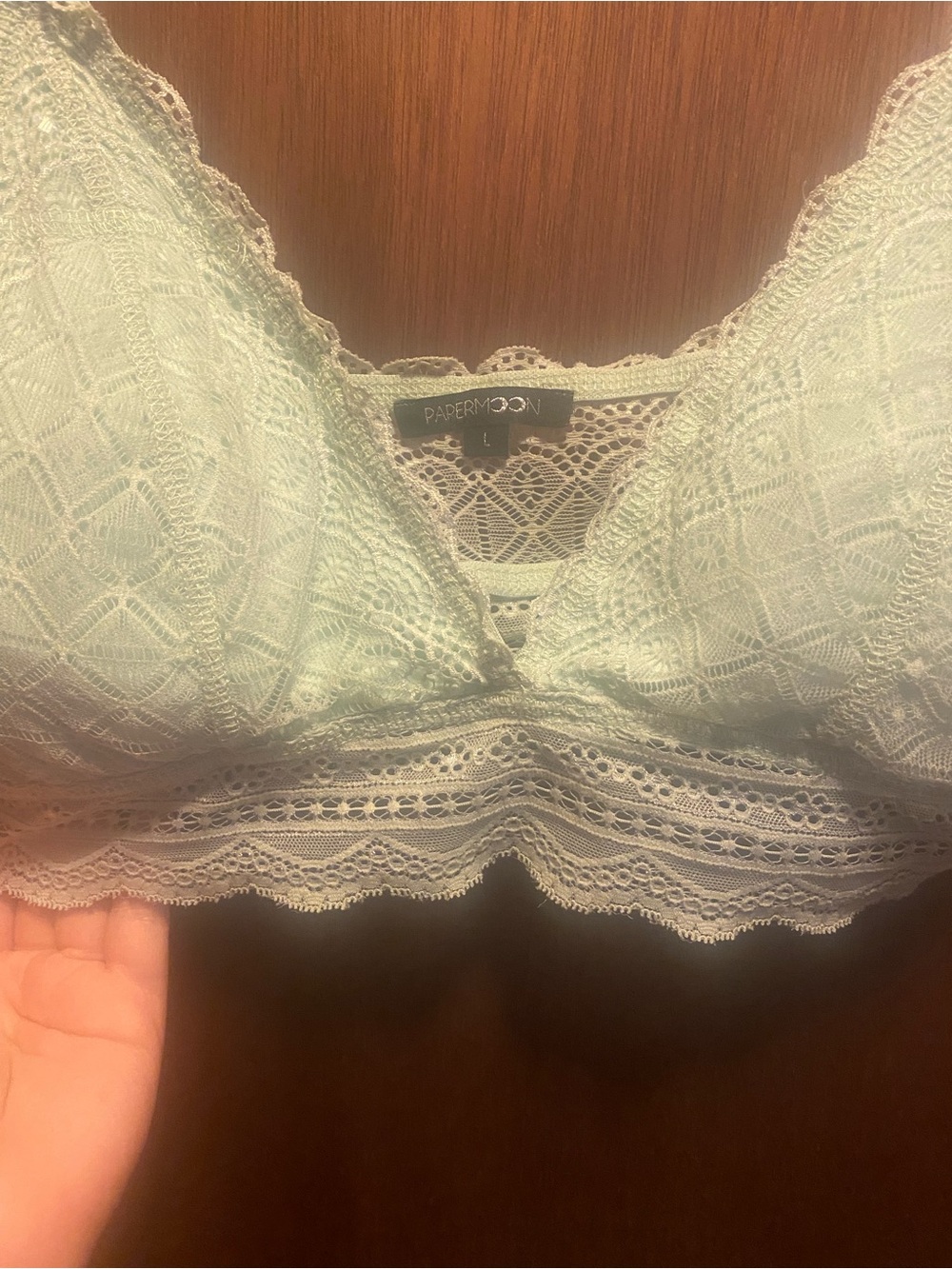 Papermoon Mint Lace Bralette - Picture 3 of 4